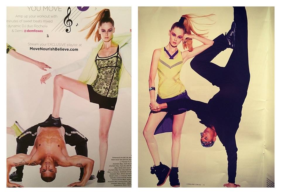 Will Sanchez featured in the latest Lorna Jane Campaign Jeep